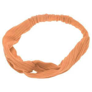 Stripes Elastic Cross Headwrap Orange